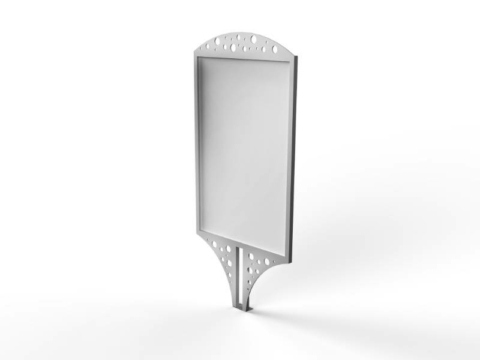 Stalowa tablica informacyjna, ogłoszeniowa Holes 6003