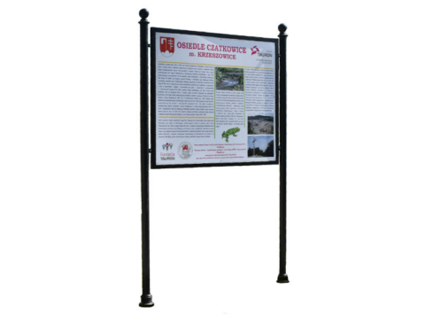 Stalowa tablica informacyjna, ogłoszeniowa Town 6005